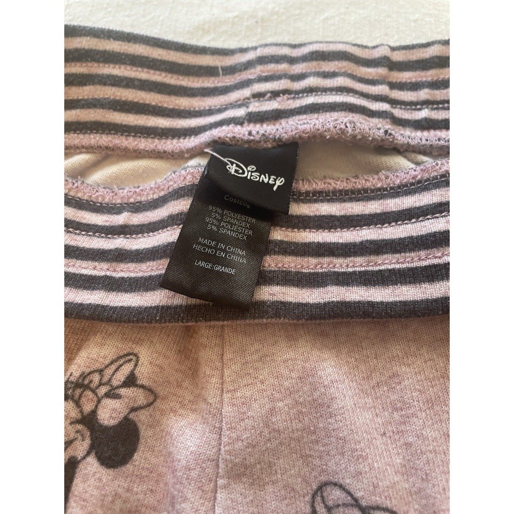 Disney Mickey Minnie Pajama Set Pink Lounge Sleepwear Women's Large - Picture 6 of 6